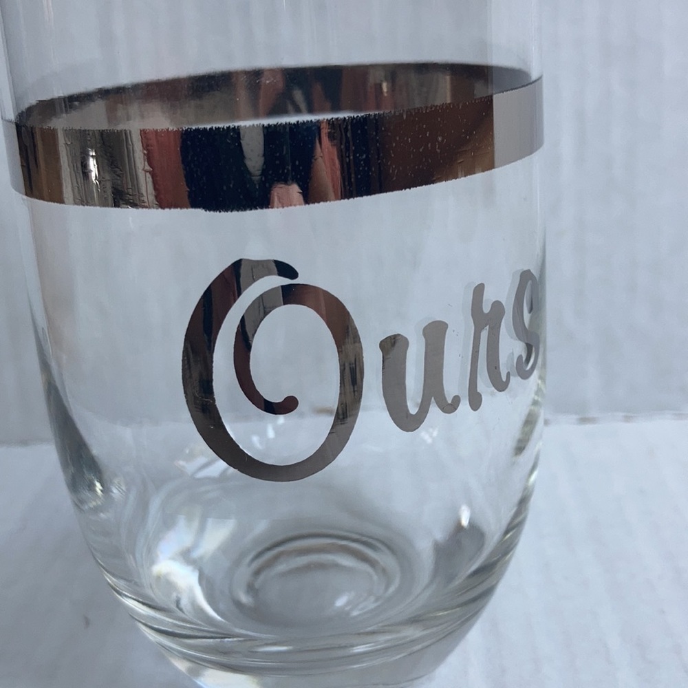 Late 20th Century Dorothy Thorpe Style "Me You Ours" Cocktail Set- 3 Pieces - Picture 11 of 16